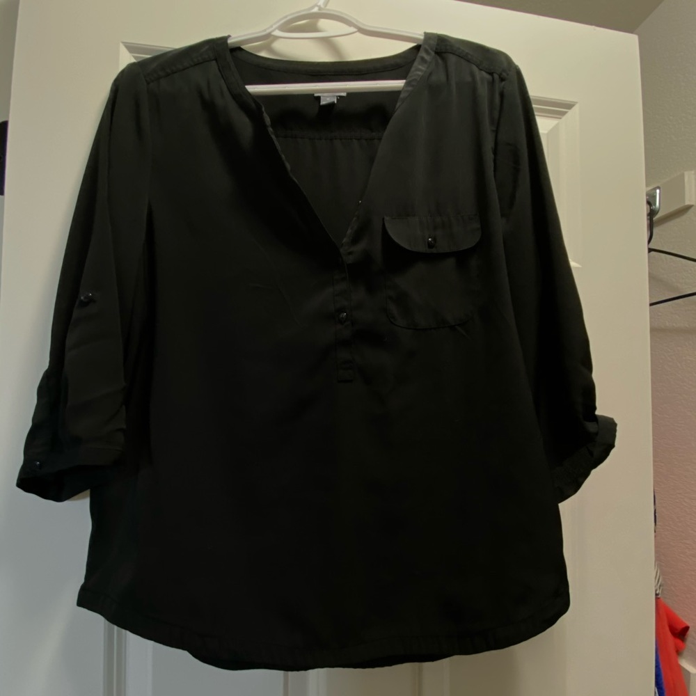 Black Silk Blouse